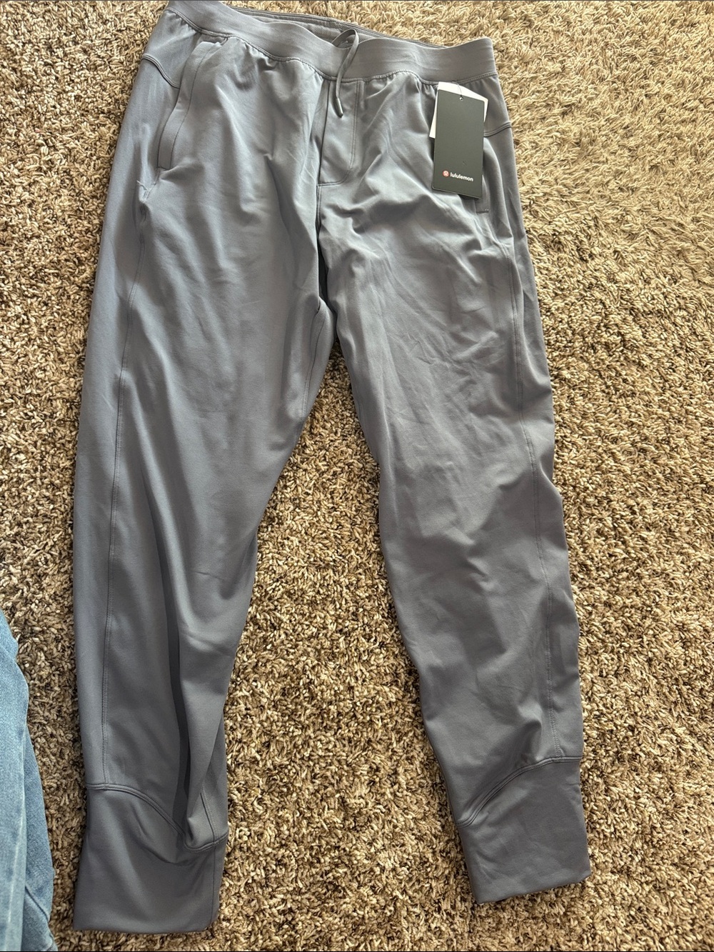 lululemon athletica Men's Slate Grey Athletic Joggers large Rulu pants NWT